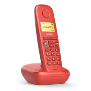 telefono-fijo-inalambrico-gigaset-a270-rojo-80-numeros-agenda-10-tonos