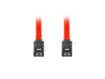 cable-sata-iii-lanberg-6gb-s-hembra-hembra-clip-metal-30cm-rojo