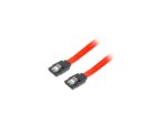 cable-sata-iii-lanberg-6gb-s-hembra-hembra-clip-metal-30cm-rojo