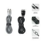 cable-subblim-2x-premium-usb-c-to-usb-c-alu-black-silver