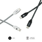 cable-subblim-2x-premium-usb-c-to-usb-c-alu-black-silver